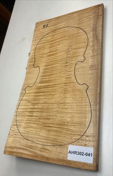 Satz B+Z+H Riegelahorn Violine, 1-tlg. Boden Einzelstück #041